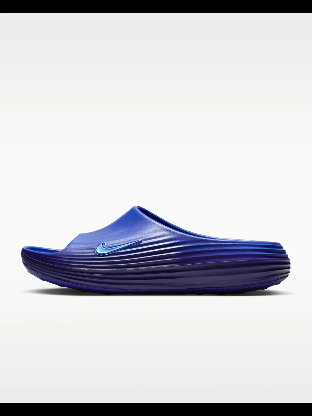 Nike Women's ReactX Rejuven8 Deep Royal Blue Slides Size 9